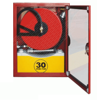 Cutie hidrant cu SPUMA 30L - furtun semirigid -