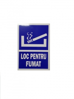 Eticheta LOC PENTRU FUMAT