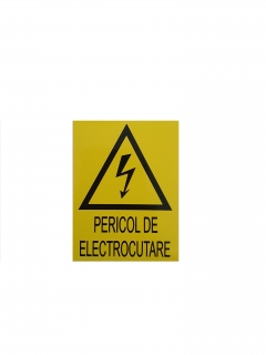 Eticheta PERICOL DE ELECTROCUTARE