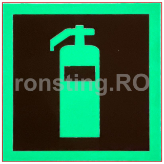 Indicator fotoluminiscent semnalizare stingator 2